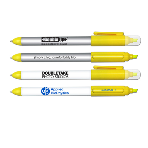 Double Up&reg; - Double Ended Highlighter & Pen Combo