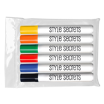 Bullet Tip Dry Erase Markers - USA Made - 6 ct