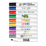 Chisel Tip Dry Erase Marker - USA Made - Full Color Decal