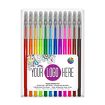 12ct Gel Writers™  - 0.5mm Extra Fine Point Gel Pens in Clear Plastic Box