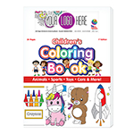 24 Page Children's Coloring Book - USA Made