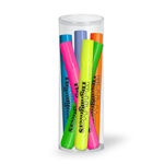 Broadline Fluorescent Highlighters- 6 Pack Tube Set