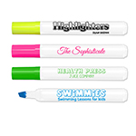 Brite Spots® Broad Tip Highlighters - White Barrel - USA Made