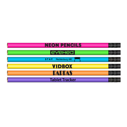 #2 HB Lead Pencils - Neon Barrel Colors