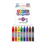 8 Pack Jumbo Crayon Box with Full Color Decal