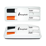 Dry Erase Gear Marker & Eraser Set with Black & Orange Markers