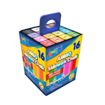 16pk Jumbo Sidewalk Chalk / Box Set - Assorted Colors