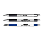 Zebra Stainless Steel Retractable Gel Pen With Textured Grip